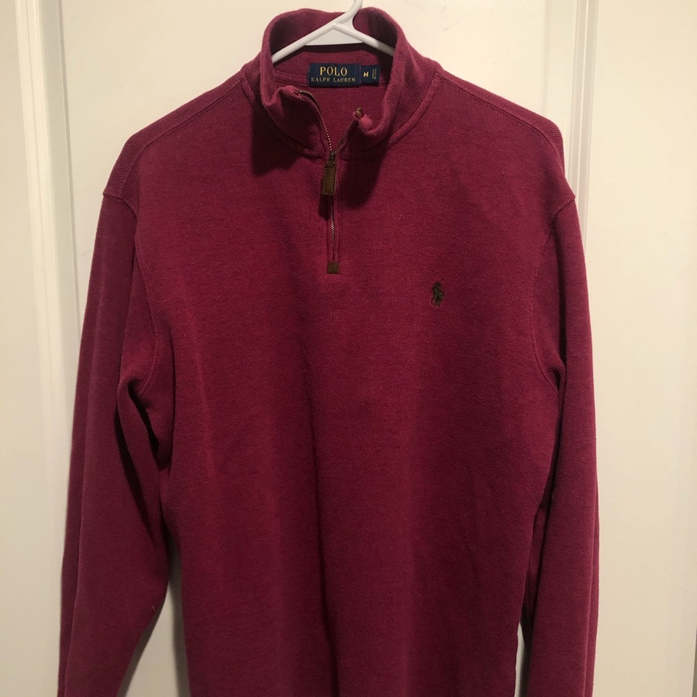 Polo Ralph Lauren Quarter ZIP polo Brgundy